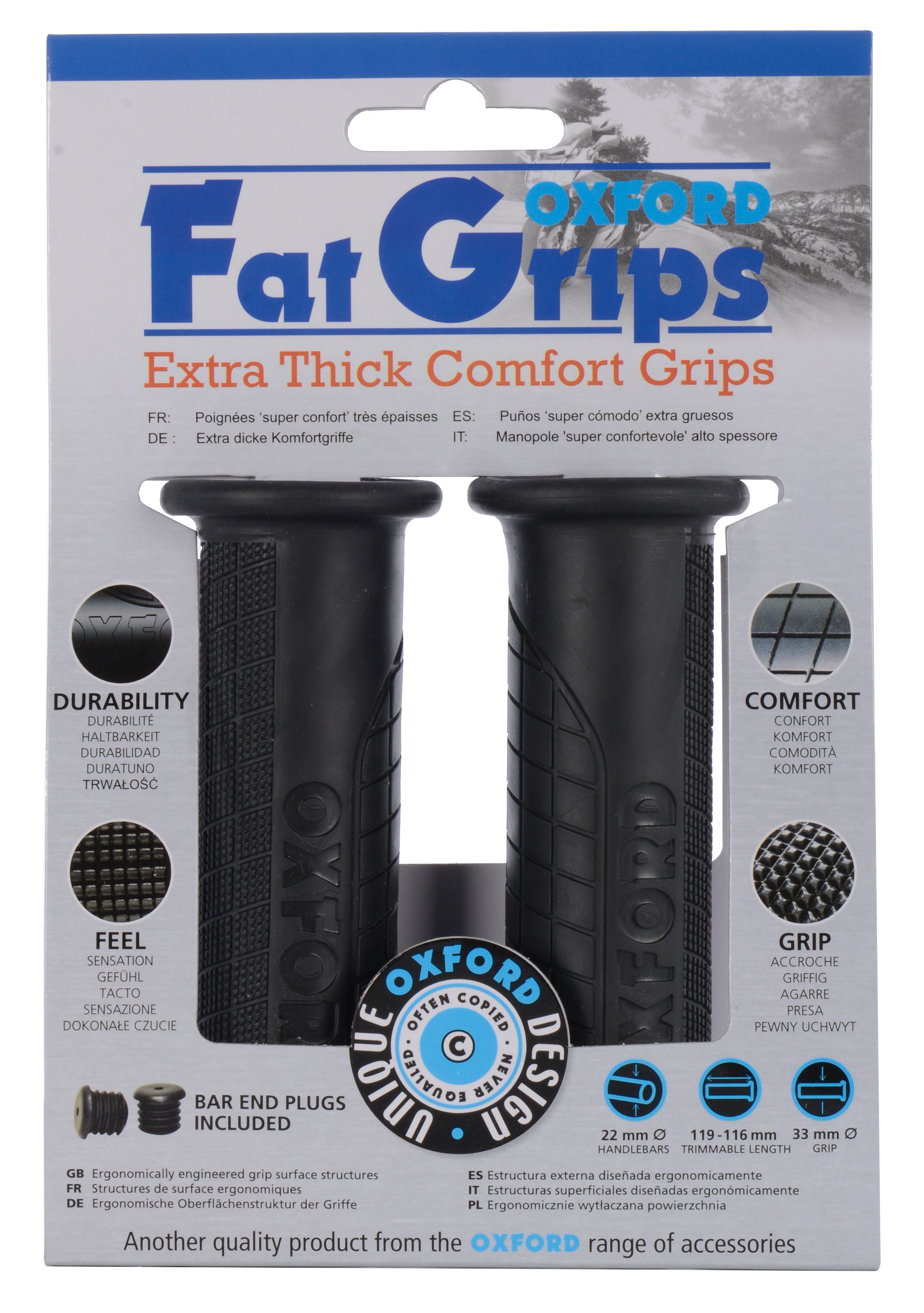 Oxford FatGrips-33mmDia x119mm long